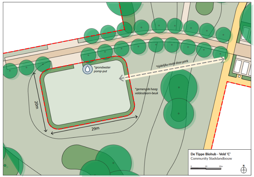 Locatie tippetuin